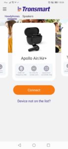 Aplikacja Tronsmart: Apollo Air