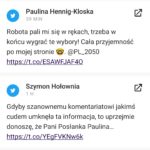 Jaśmina Hołowni: ekran Twittera
