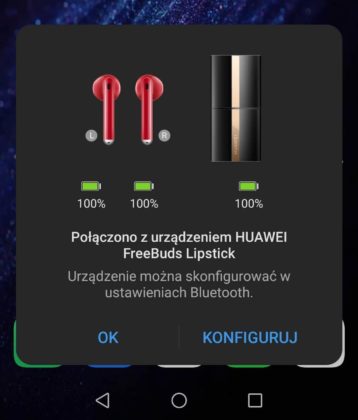Huawei Freebuds Lipstick szybkie parowanie